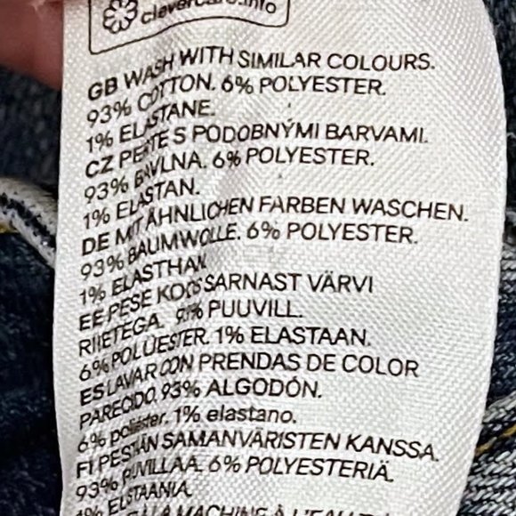 H&M Divided High Rise Raw Hem Jeans - Picture 6 of 8